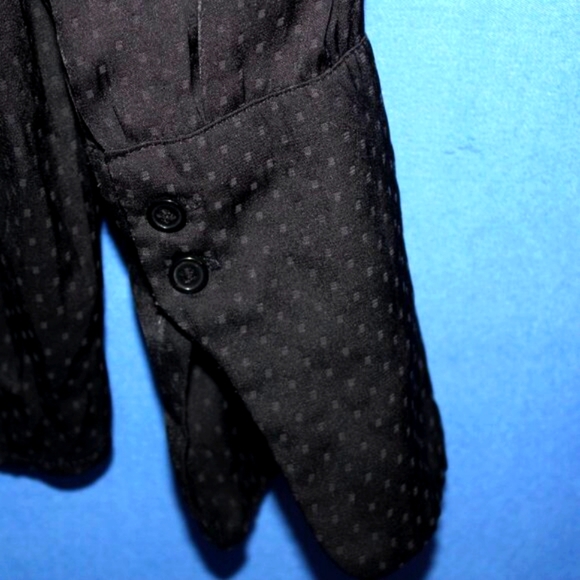 H&M Mock Neck Blouse Black Size 6 - Picture 7 of 9